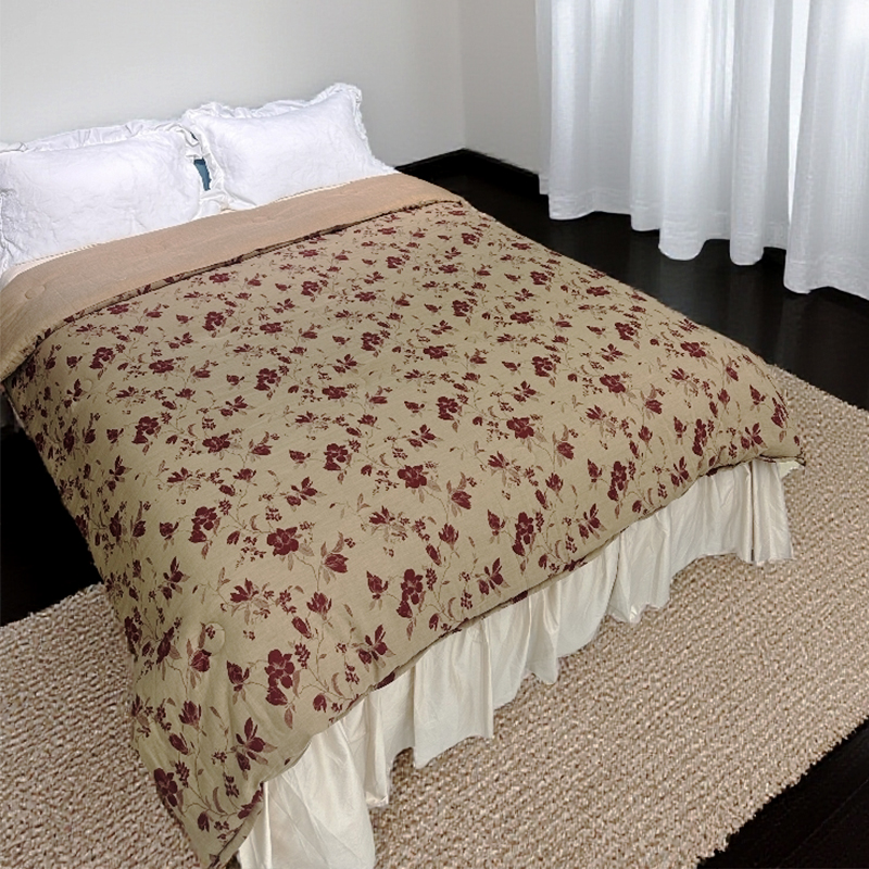 清水芙蓉-2*2.3白麻高奢私定亲肤透气秋冬加厚被子