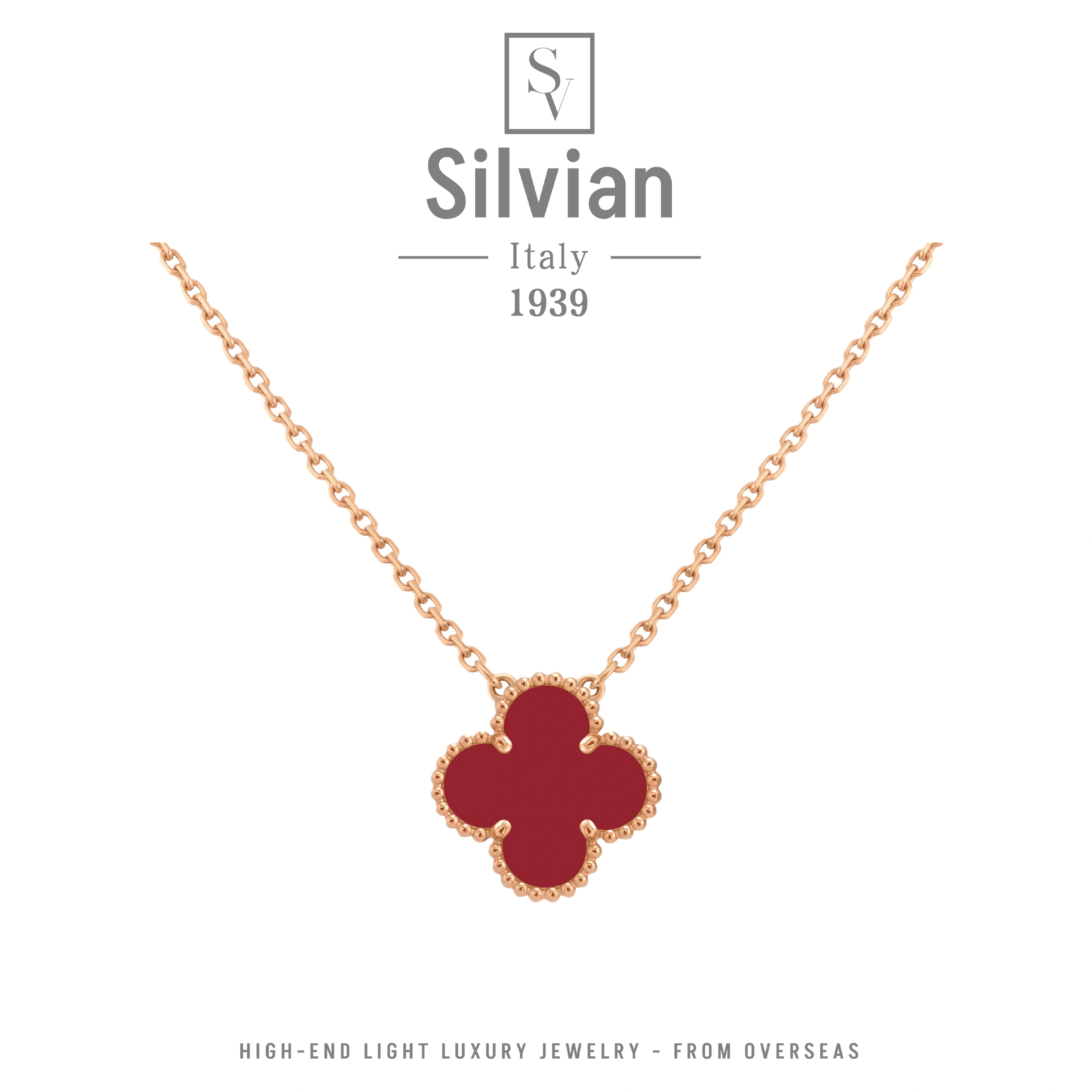 镀18K金项链 【经典四叶】Silvian轻奢高定项链 U074