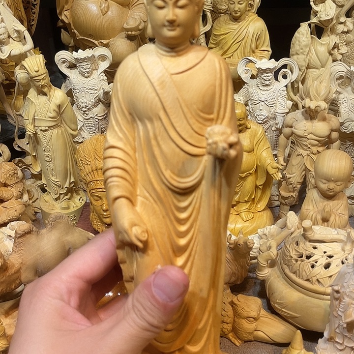 猎***手黄杨木新款阿弥陀佛
