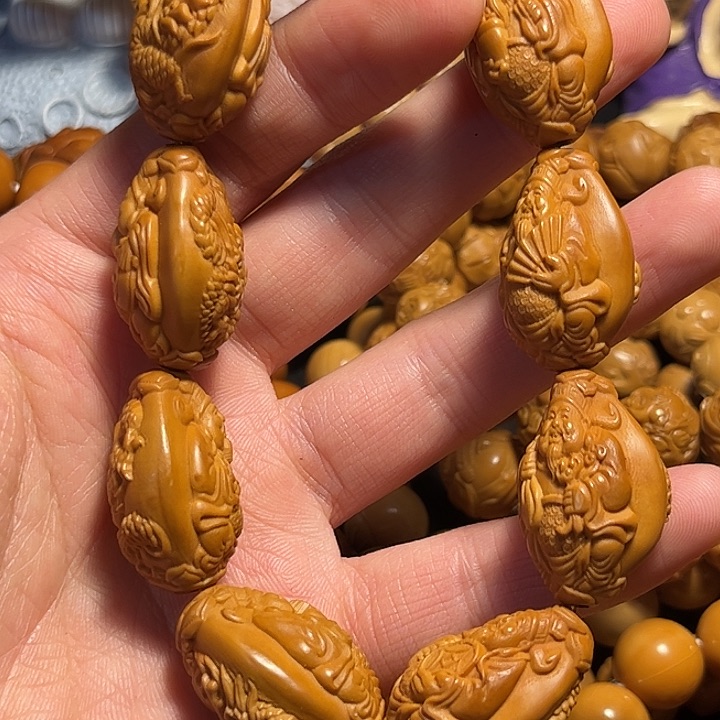 橄榄核手串/手链九龙财神