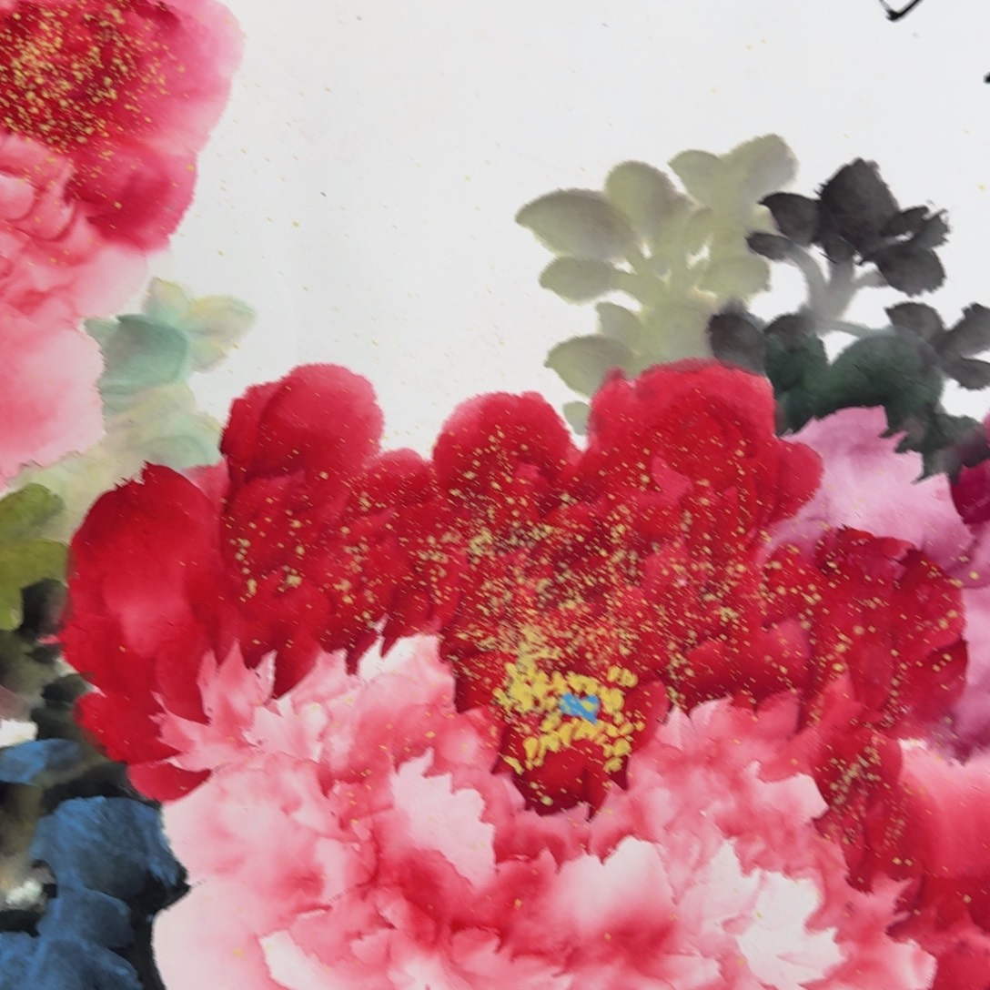 国画纯手绘山水花鸟作品