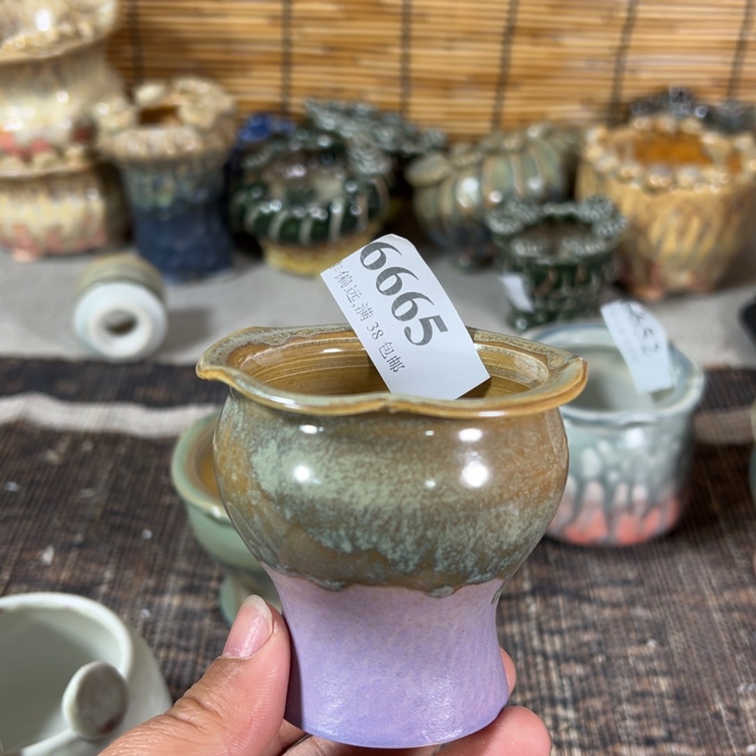 红陶景德镇手工花盆