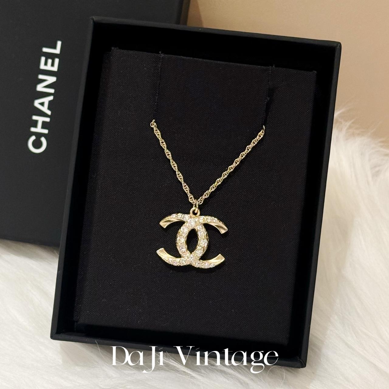 99新 Chanel/香奈儿 大吉中古/Chanel香奈儿双c满钻项链