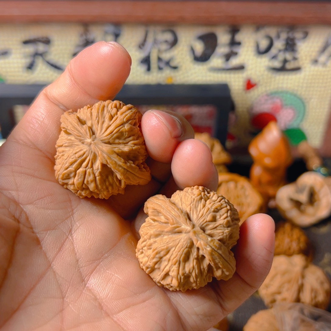 把件文玩核桃坦*白狮子37