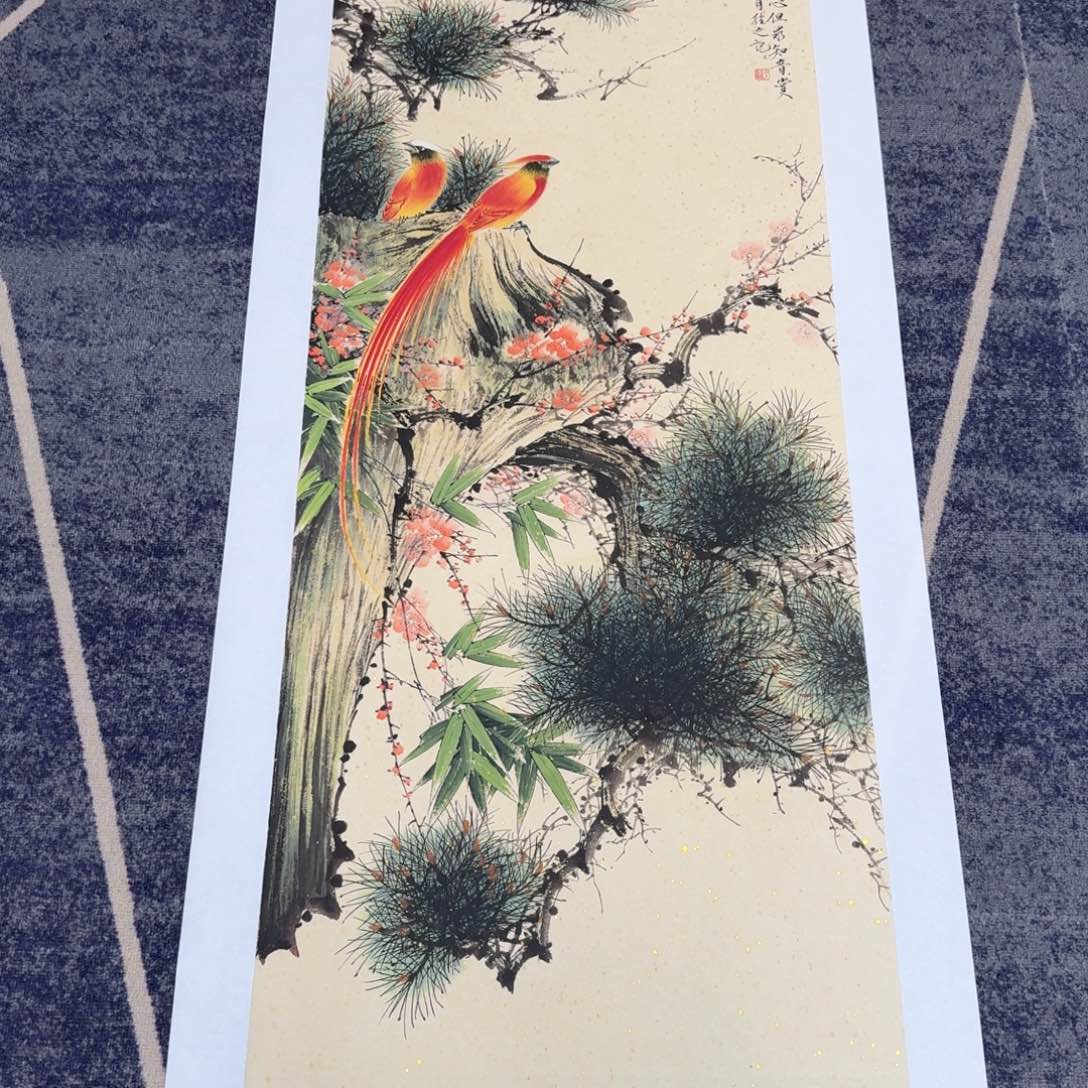 国画国画作品山水花鸟