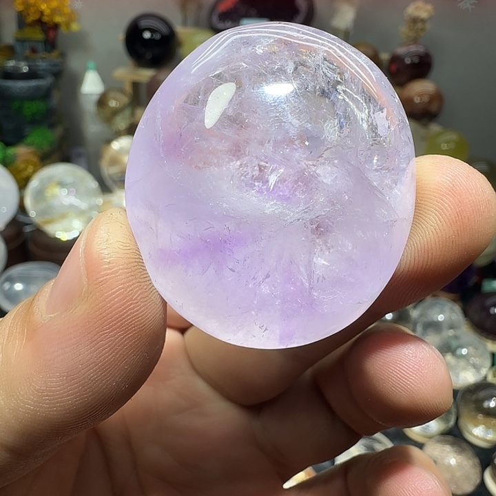 未镶嵌水晶珠宝半成品紫水晶