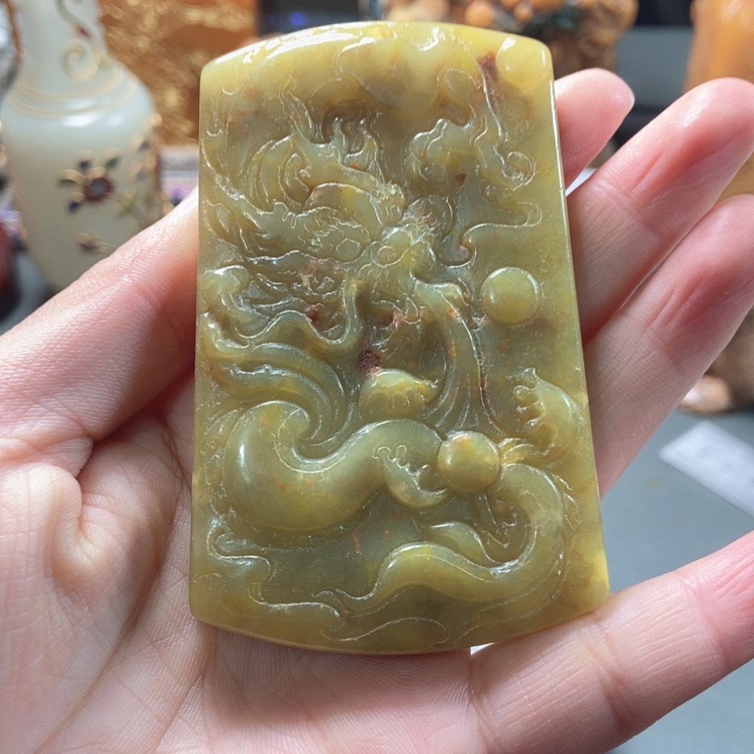 和田玉未镶嵌挂件