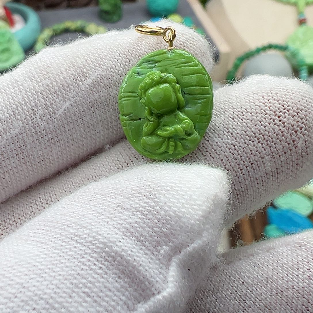 绿松石菜籽黄绿松石Z未镶嵌