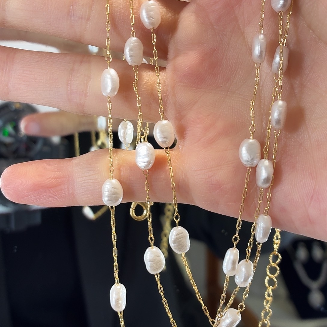 琉璃纯铜合金白色珠子