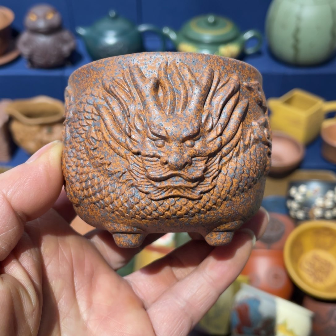 原矿紫砂手工主人杯