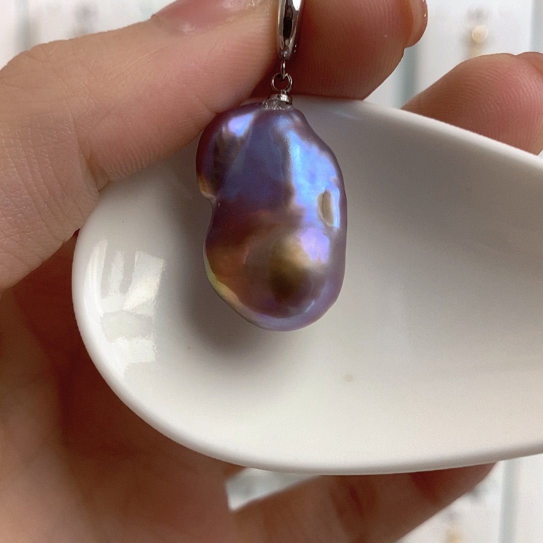 淡水珍珠颈饰银S925镶嵌