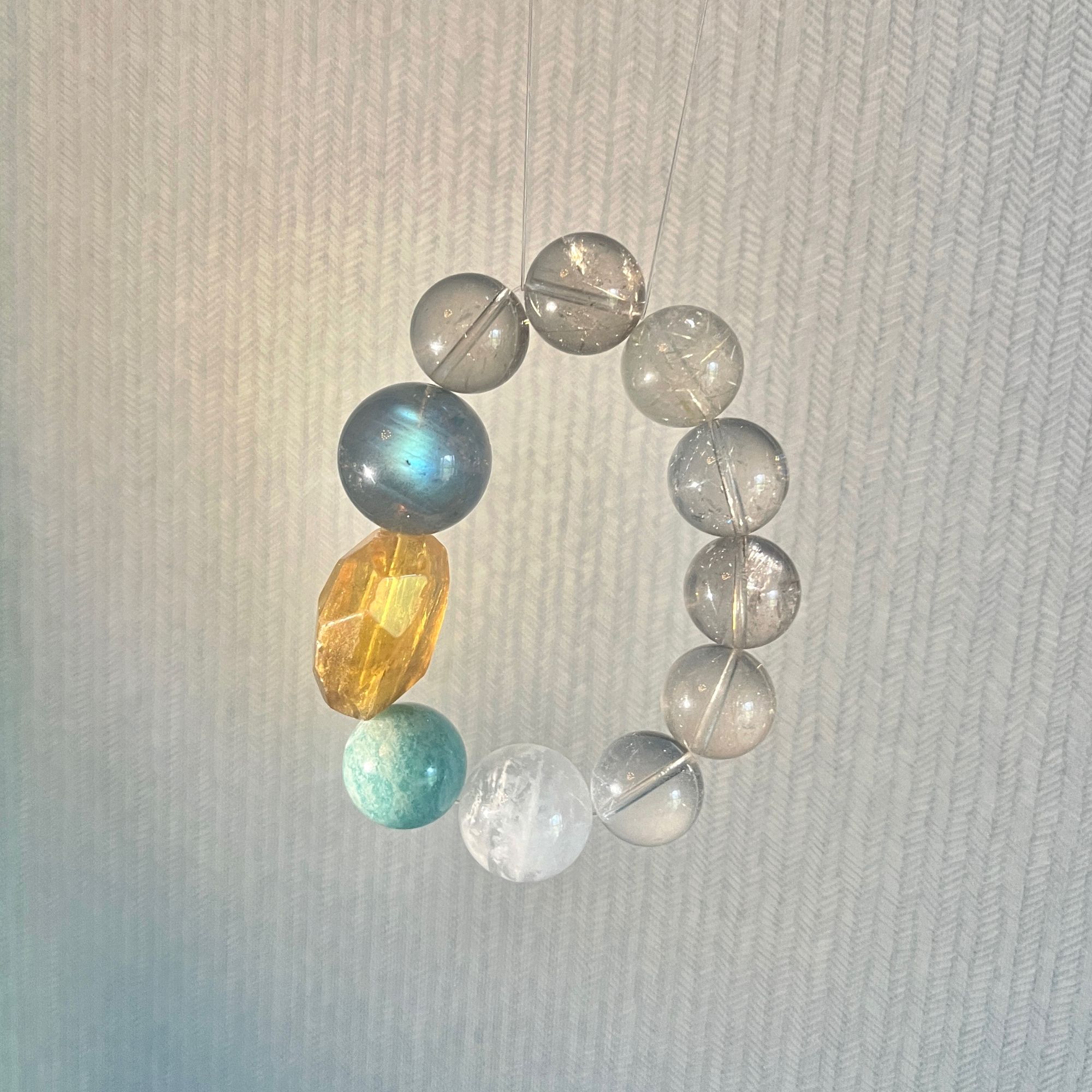 【好运加持器】维纳斯金发晶雪花幽灵灰月光老矿天河石黄萤石随形