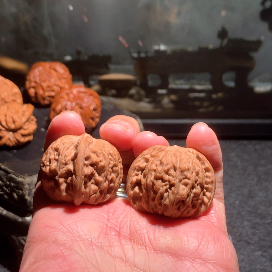 桃核吊坠天****?鱼的红皮磨盘030605