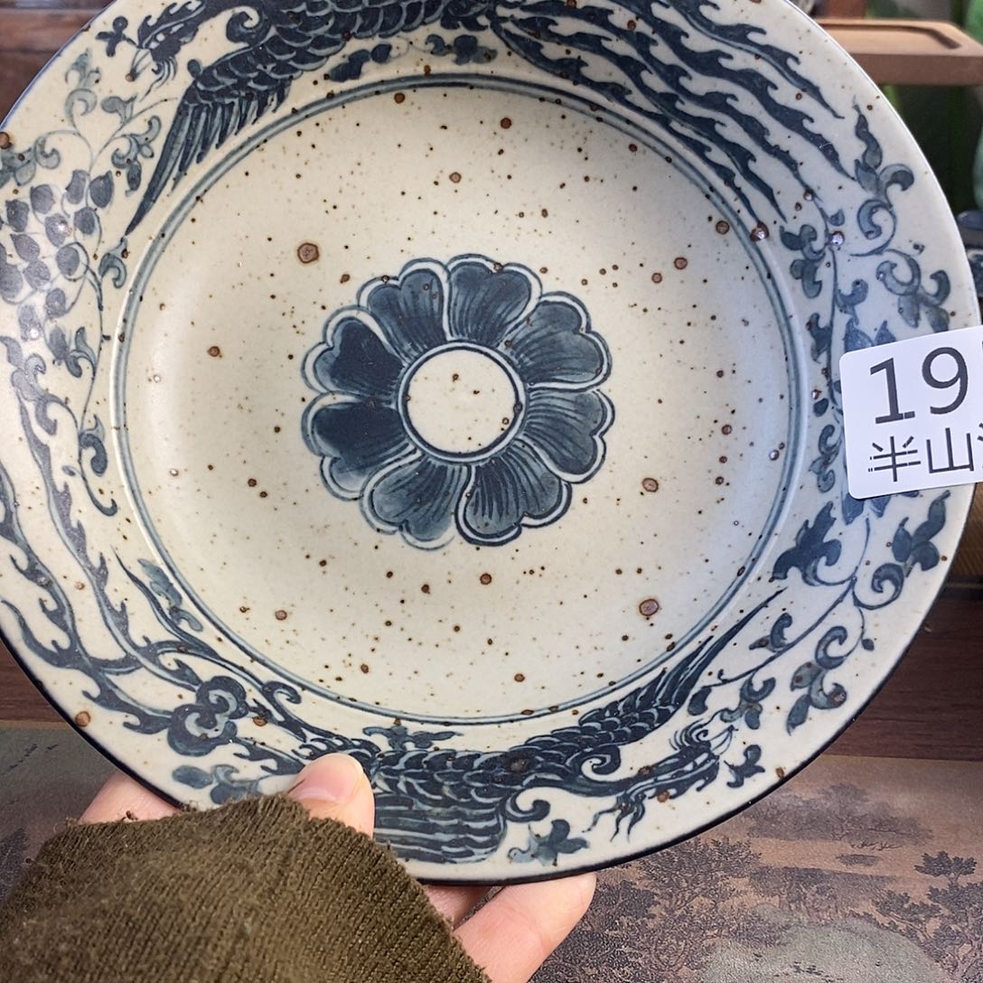 陶手工手绘青花高温陶瓷