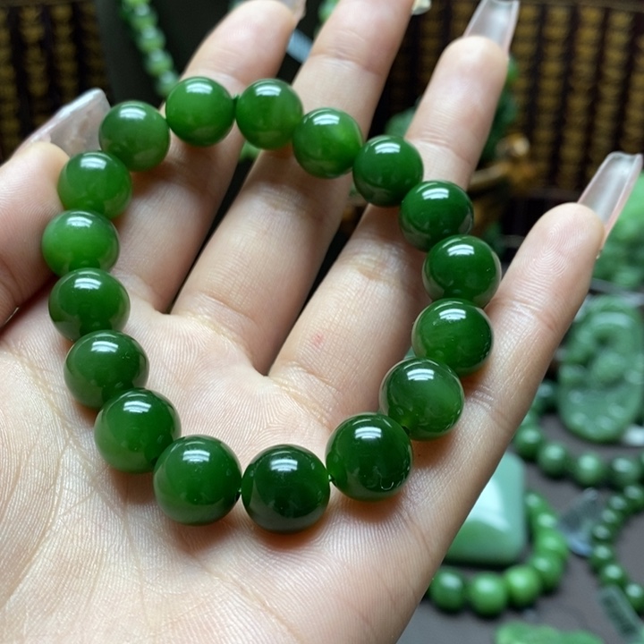 和田玉手串未镶嵌