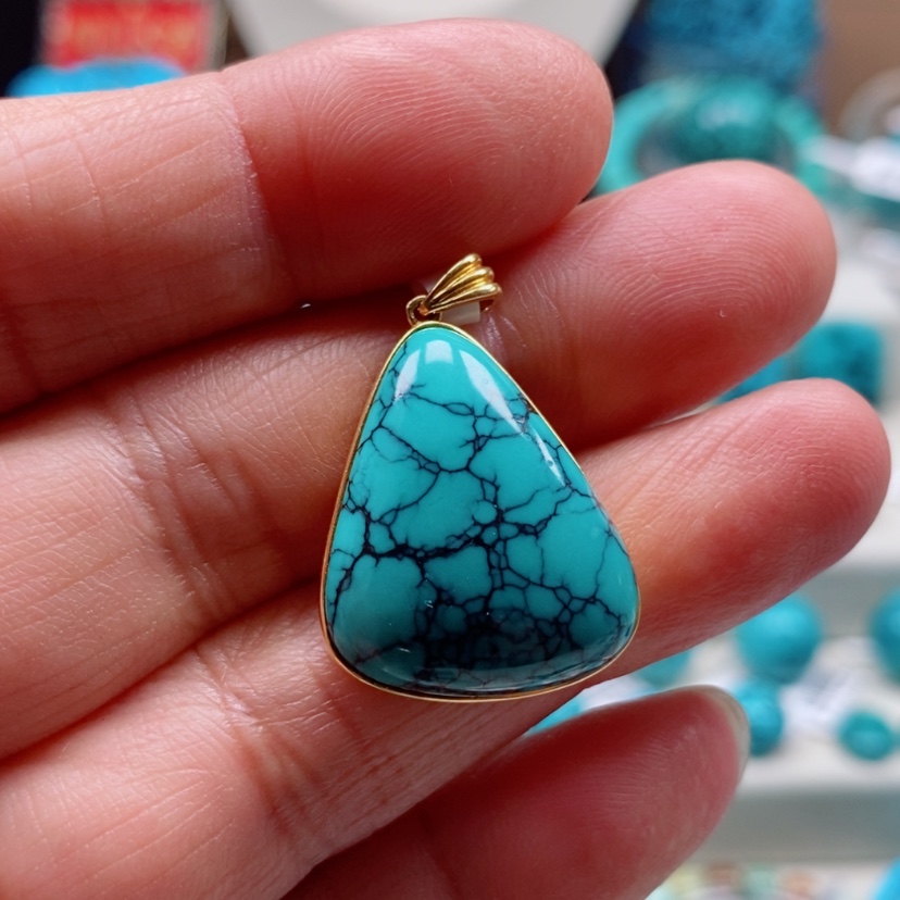 【闪购商品】绿松石绿松石18K金镶嵌