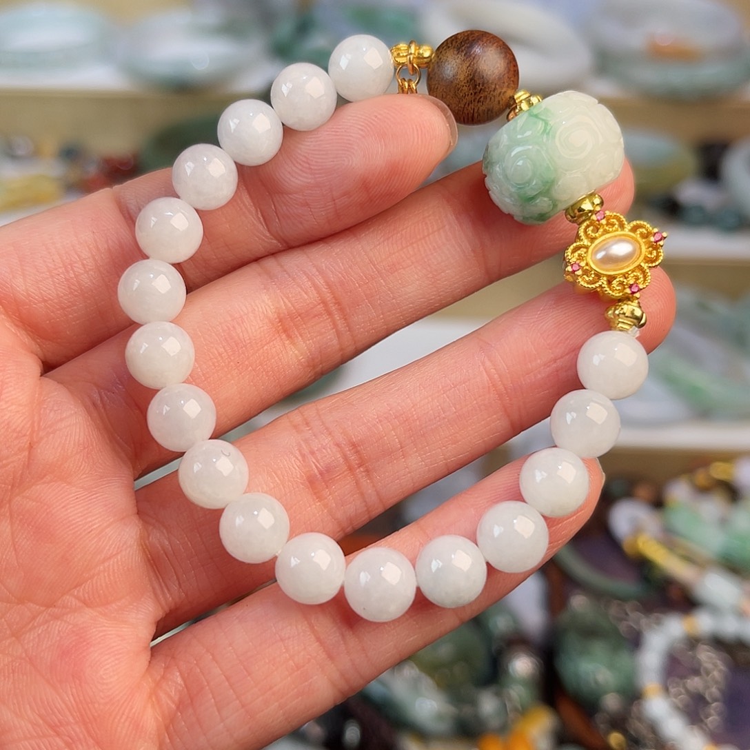 翡翠未镶嵌手链手链