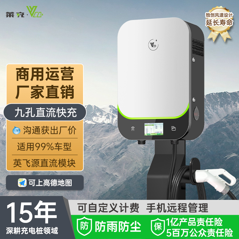 莱充【商用】20/30/40KW直流桩新能源电动汽车充电桩商用单枪充电桩