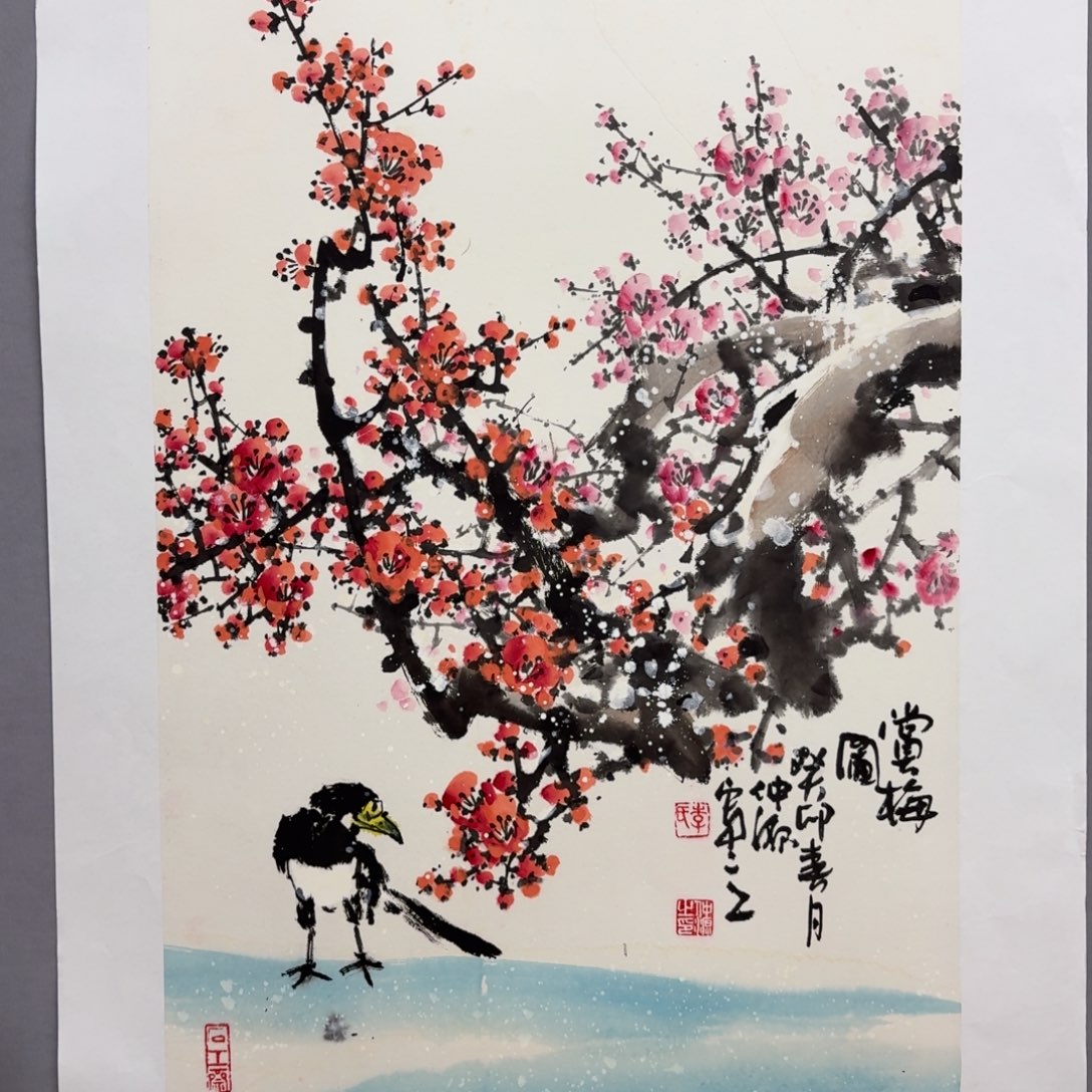 国画艺术家真人手绘