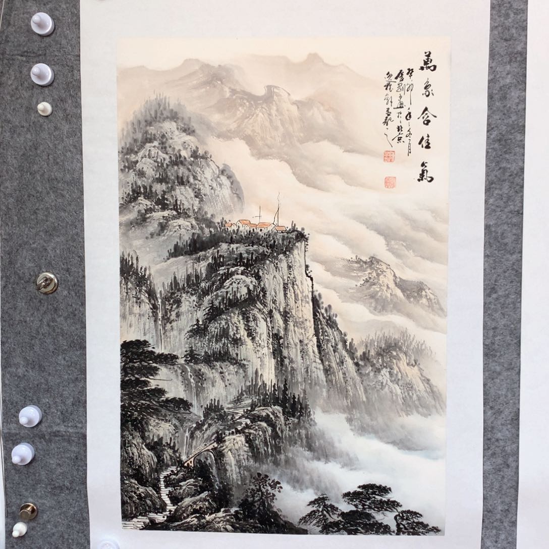 国画山水作品写意