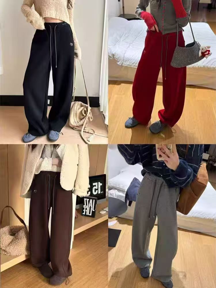 2292新款加厚加绒休闲卫裤