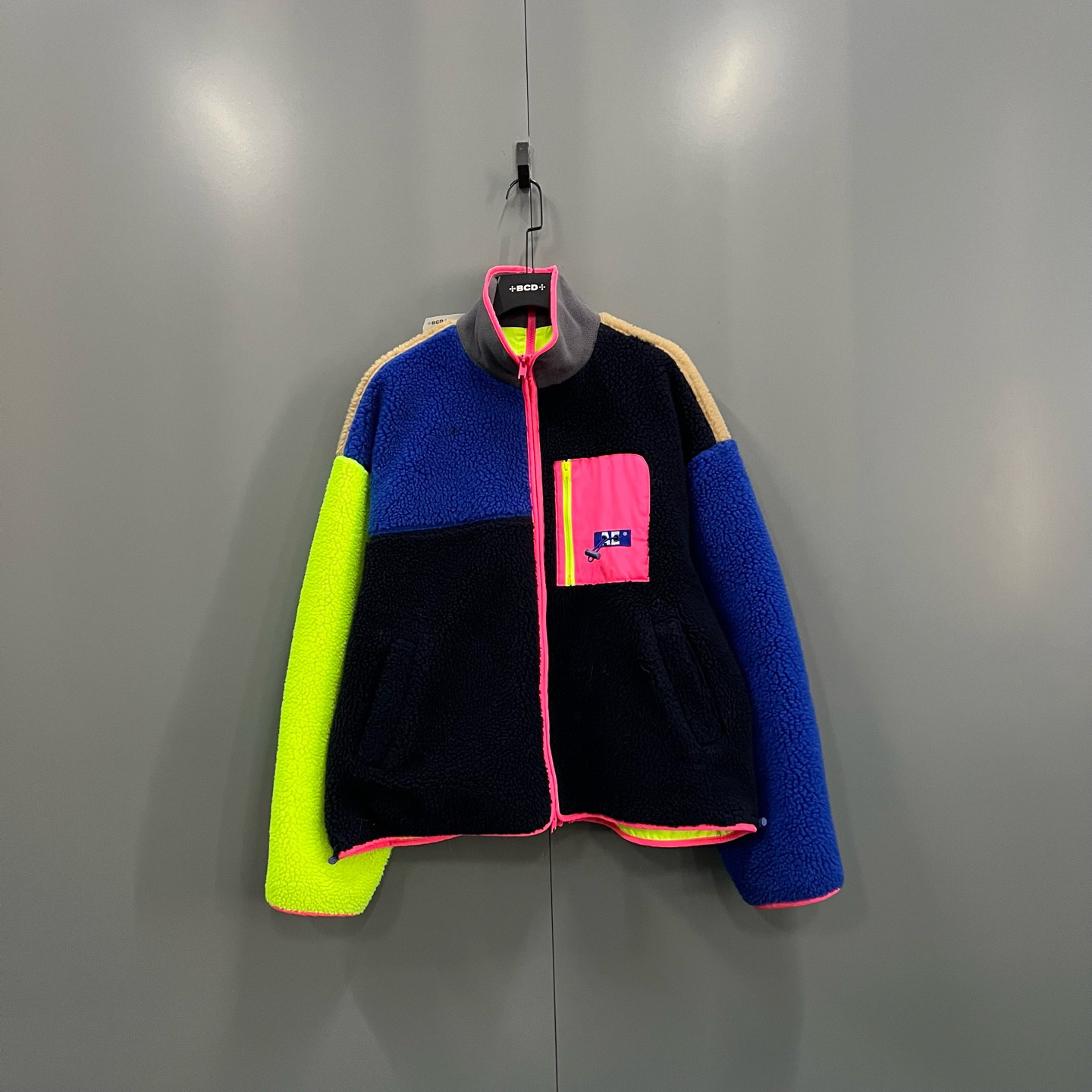 99新 maje jp1202 ADER  拼色摇粒绒外套 3码 020912