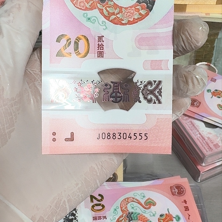 蛇钞纪念钞豹子号4555