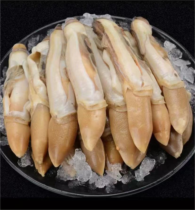 新鲜大个带黄竹节蛏王肉 去壳去沙囊 无沙顺丰发货 冷链包邮