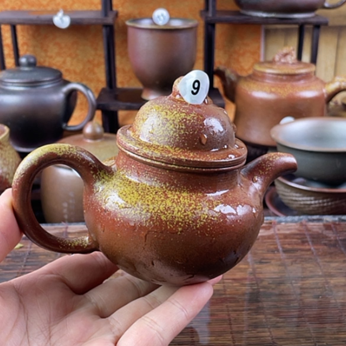 【闪购商品】柴烧茶壶180毫升左右微瑕