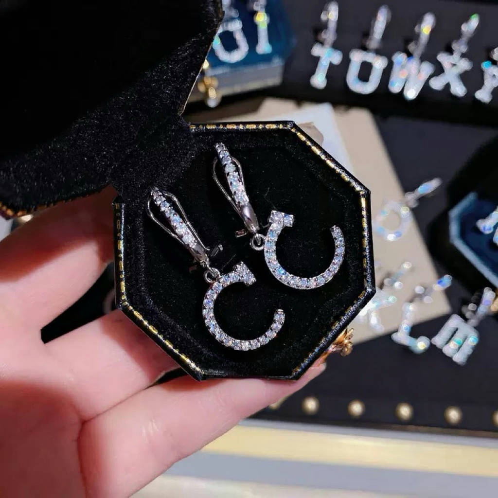 黄铜耳饰 KK·匠心 1485 蝴蝶镶钻耳环