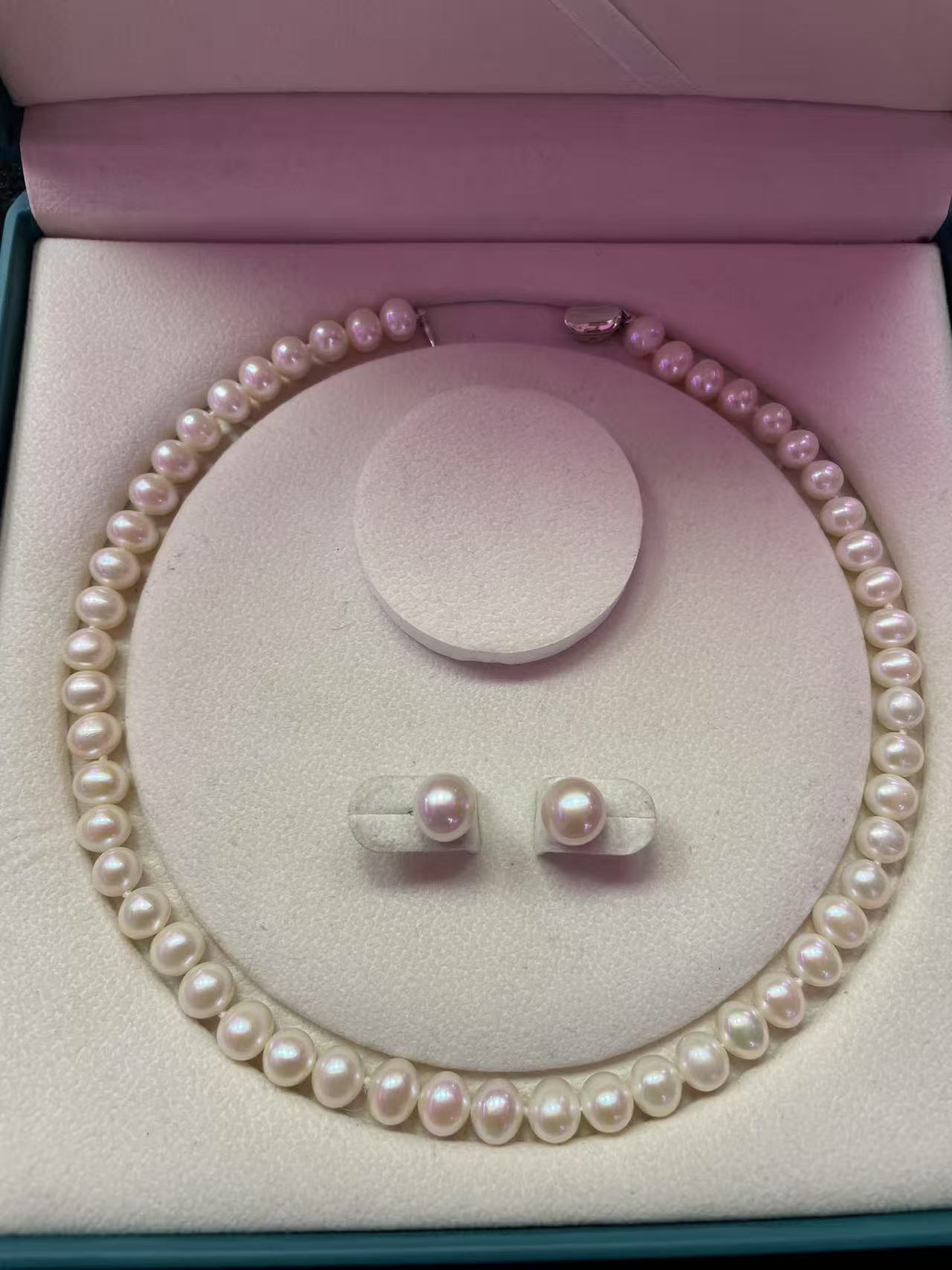 550195T26-3A35-珍珠项链+珍珠耳饰-多样性/发其一