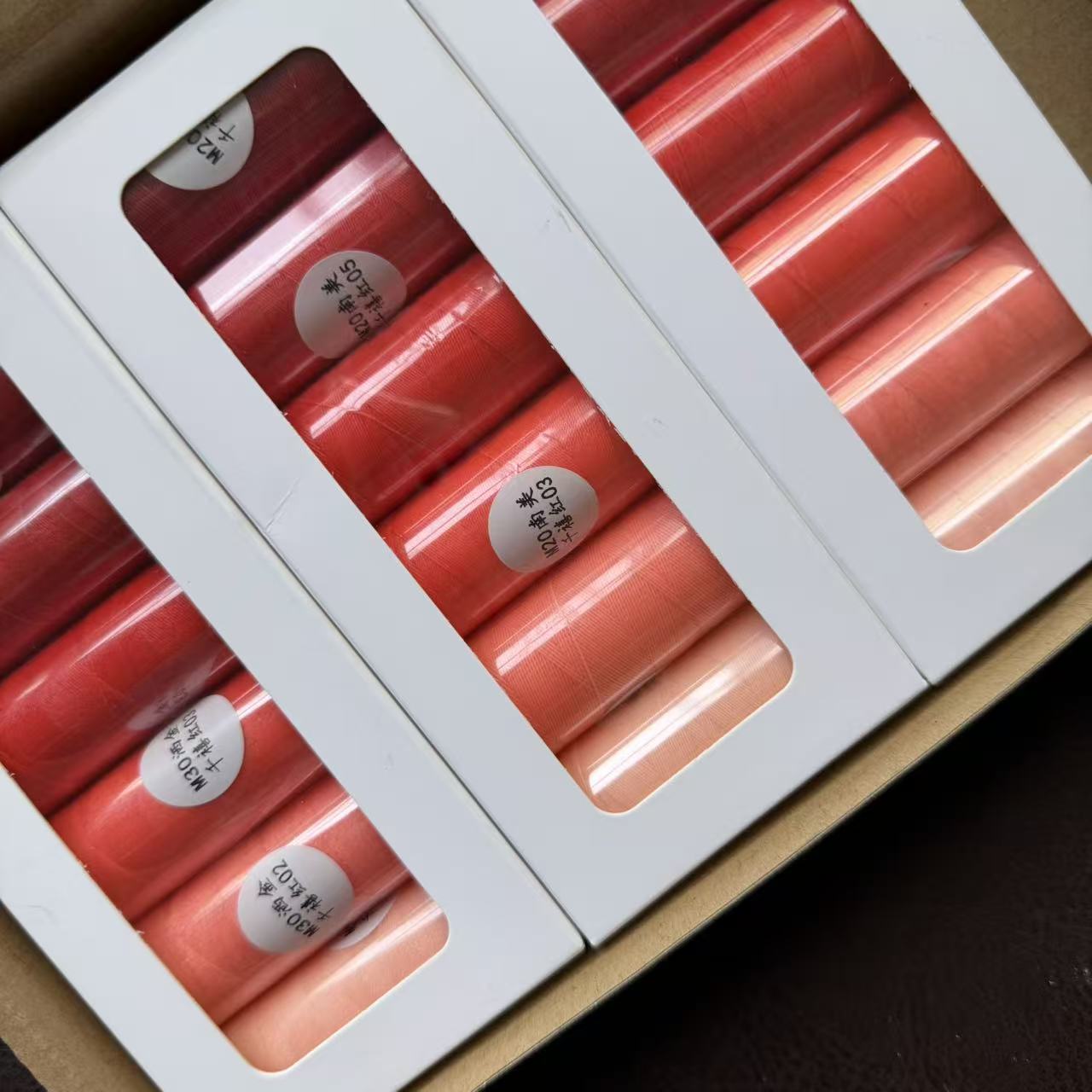 千禧红色系洒金蜡线DIY手工斜卷结线材