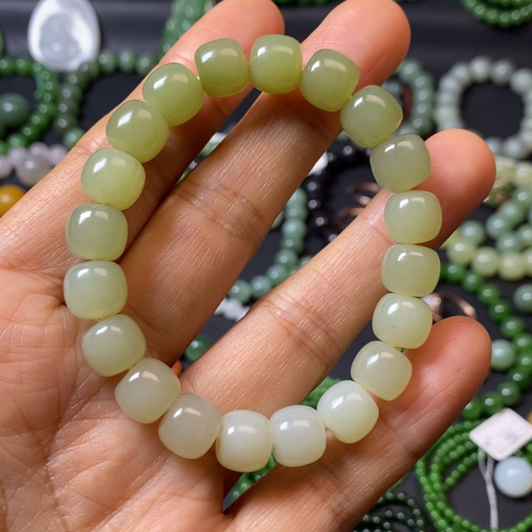 和田玉未镶嵌手链