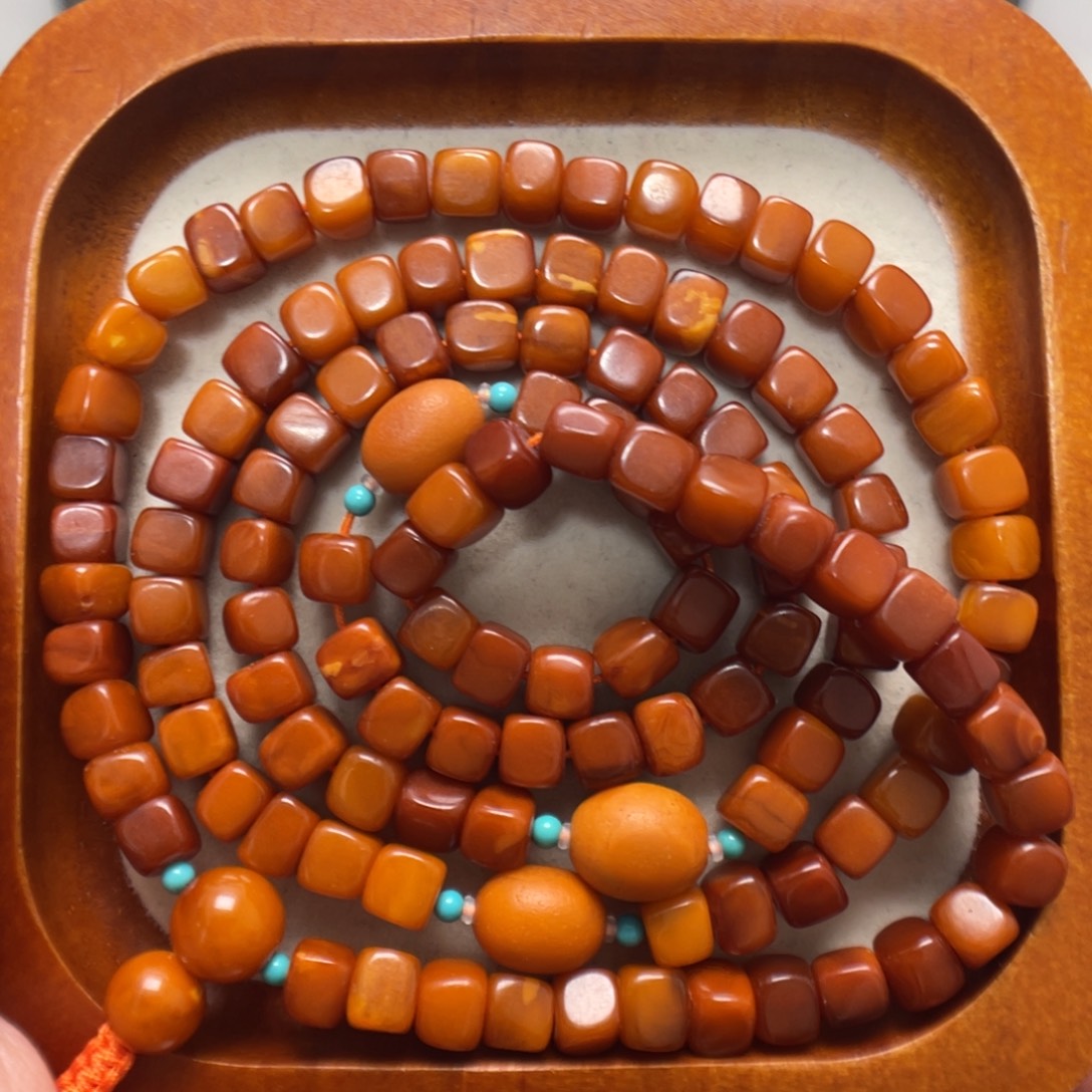 蜜蜡未镶嵌项链蜜蜡