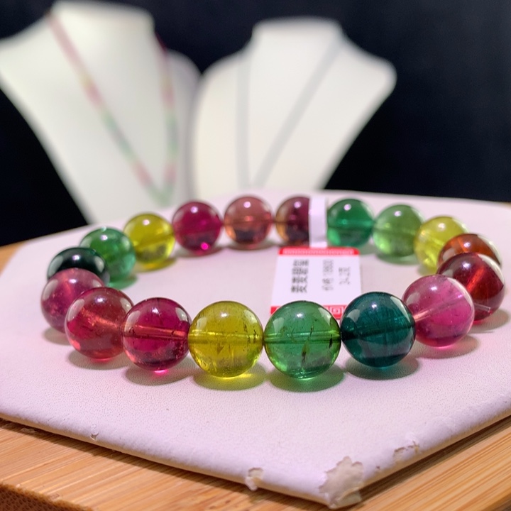 双色碧玺手链未镶嵌