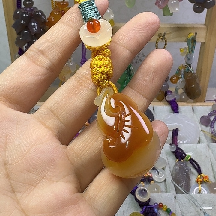 钥匙挂件福利款俏色葫芦