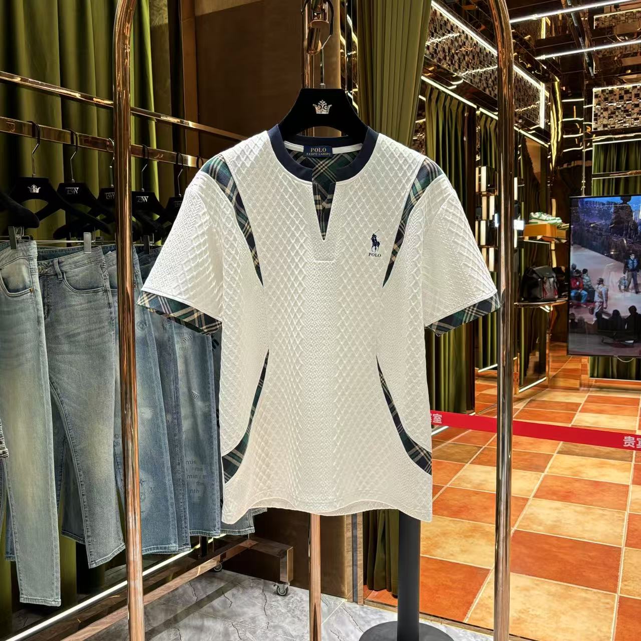 YL【琦琦专属】夏季老钱风重工至尊刺绣工艺短袖25641