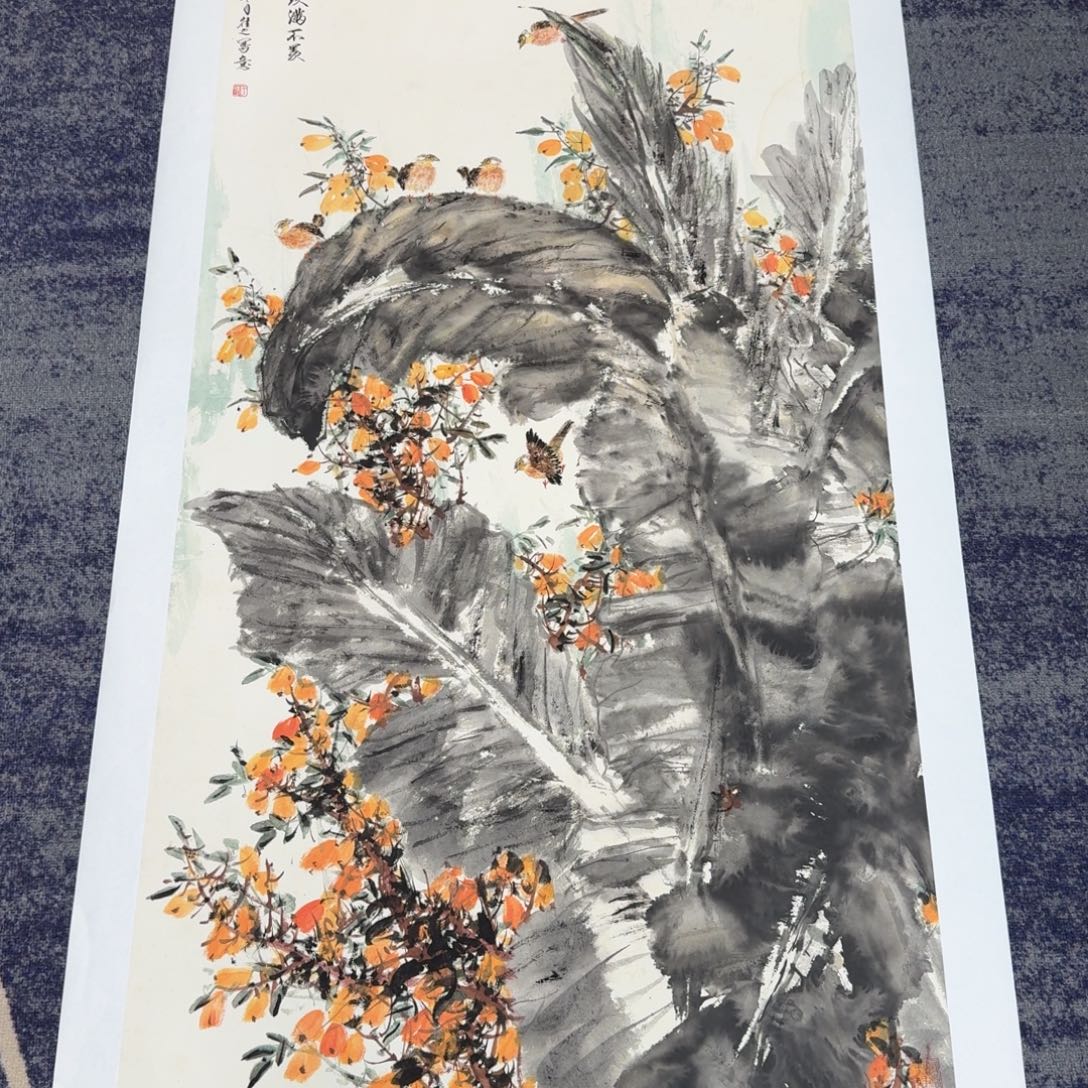 国画国画作品山水花鸟纯手绘