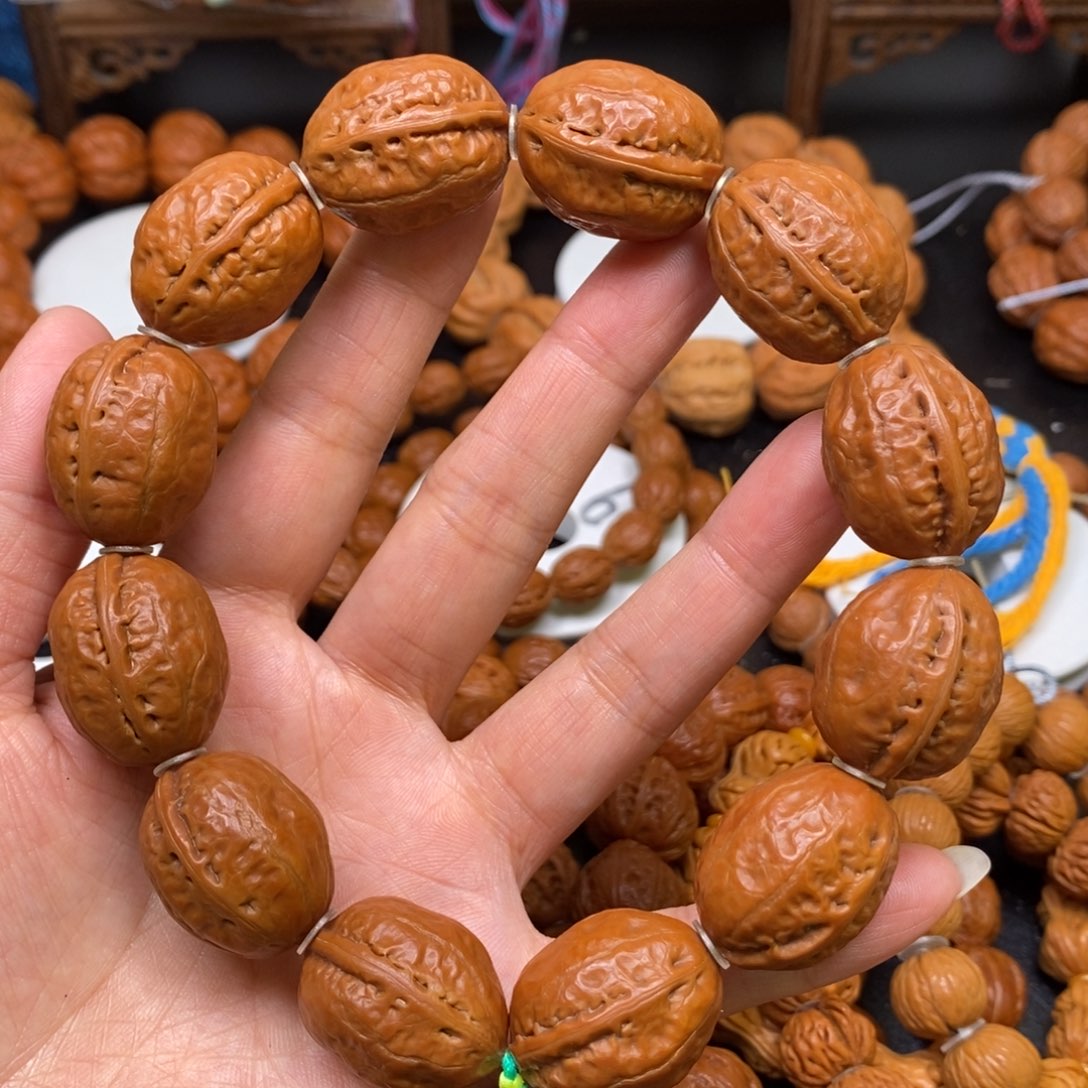 桃核手串小红枣，
