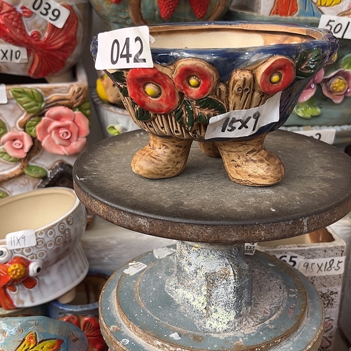 粗陶材质多肉花盆