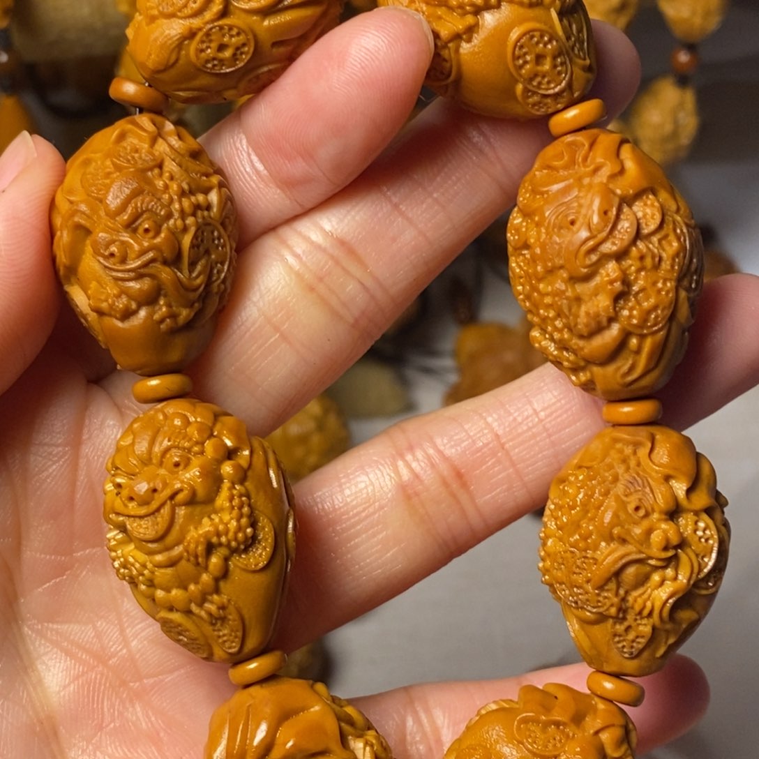 橄榄核手串/手链钱袋金蟾