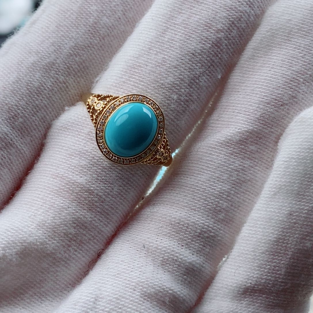 绿松石配饰18K金镶嵌?****?