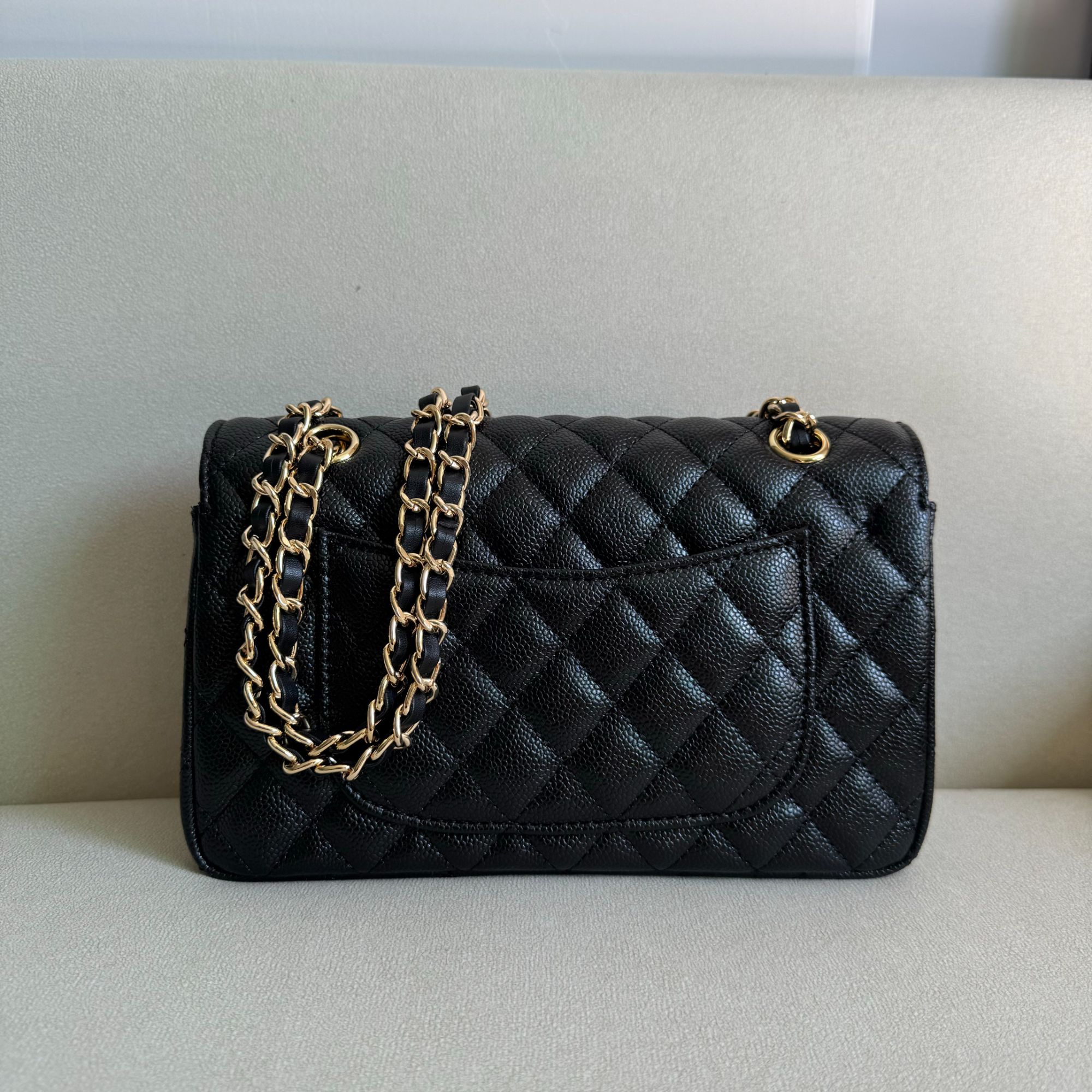 经典复古黑色百搭单肩斜挎包