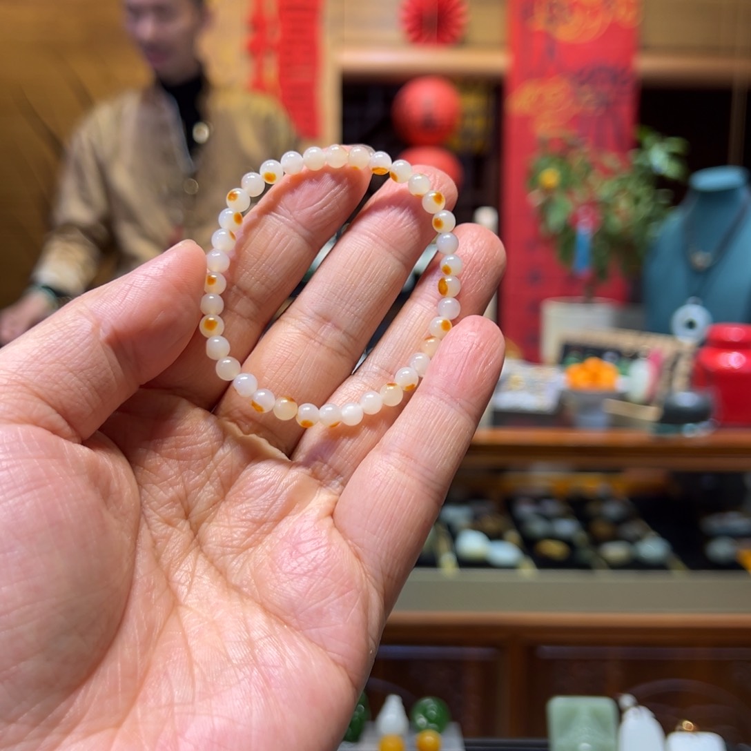 和田玉手链未镶嵌5