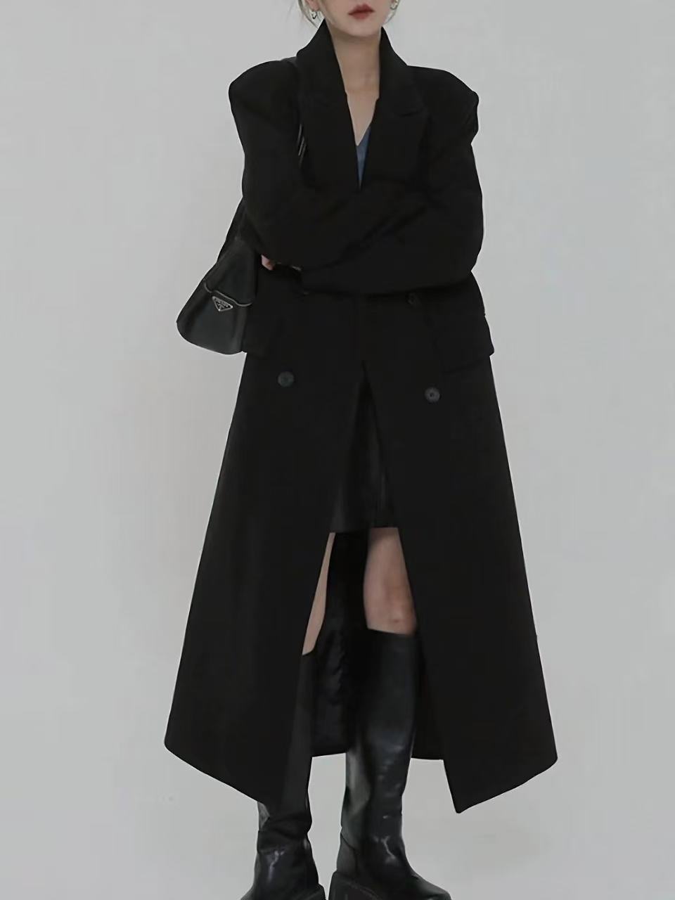 [001-050]时尚百搭中长款毛呢大衣