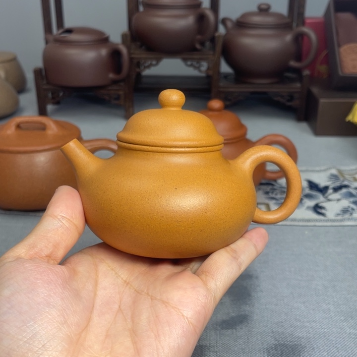 感***光茶杯紫砂容天 黄金段