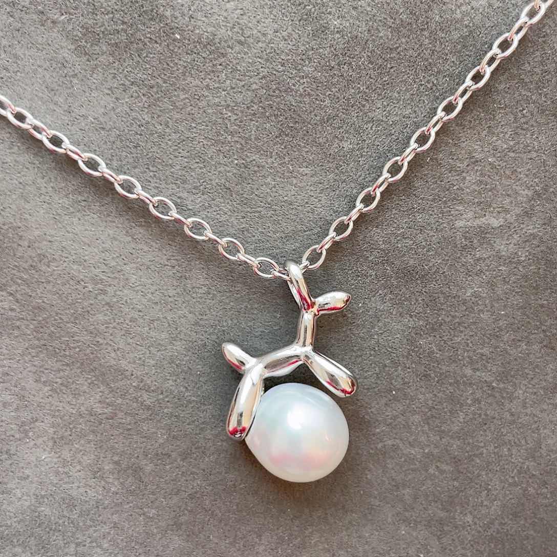 海水珍珠颈饰银S925镶嵌