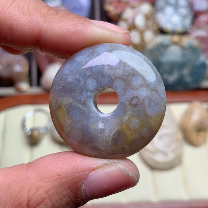 硅化珊瑚（珊瑚玉）颈饰未镶嵌