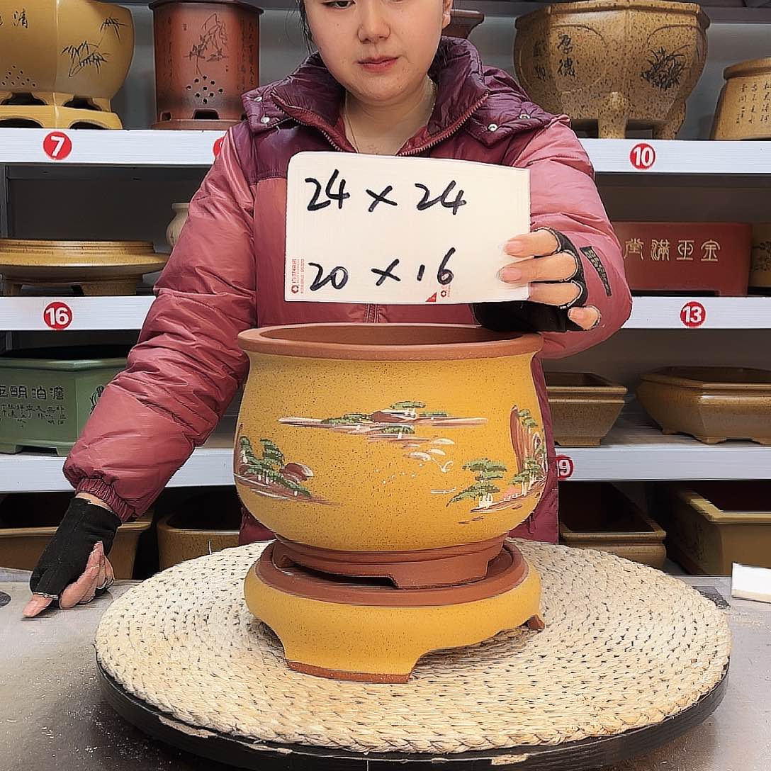 紫砂花盆紫砂花盆