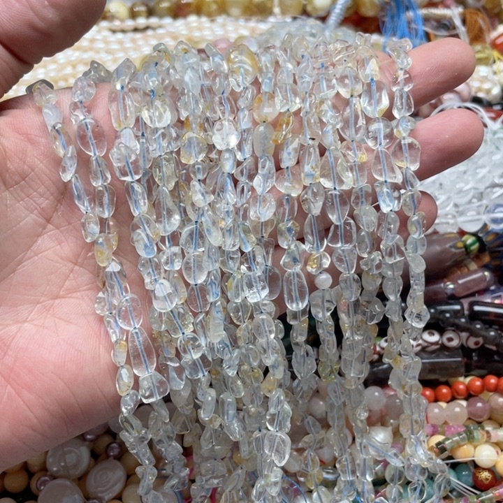 玛瑙/玉髓合金珠宝半成品一条蓝托帕随行